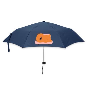 Chiot berger allemand fatigué sur canapé rose - Parapluie standard - marine - Devant