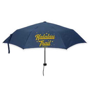 Lettrage sur le sentier Kalalau à Hawaï - Parapluie standard - marine - Devant