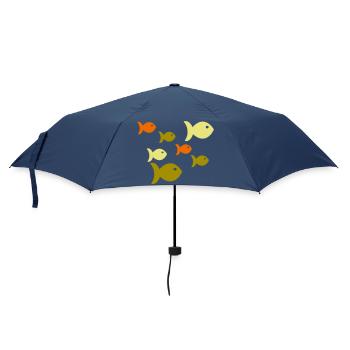 Fish School of Fish - Umbrella (small) - navy - Front