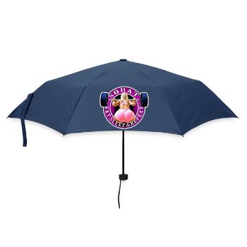 Squat, Eat, Sleep & Repeat. - Umbrella (small) - navy - Front