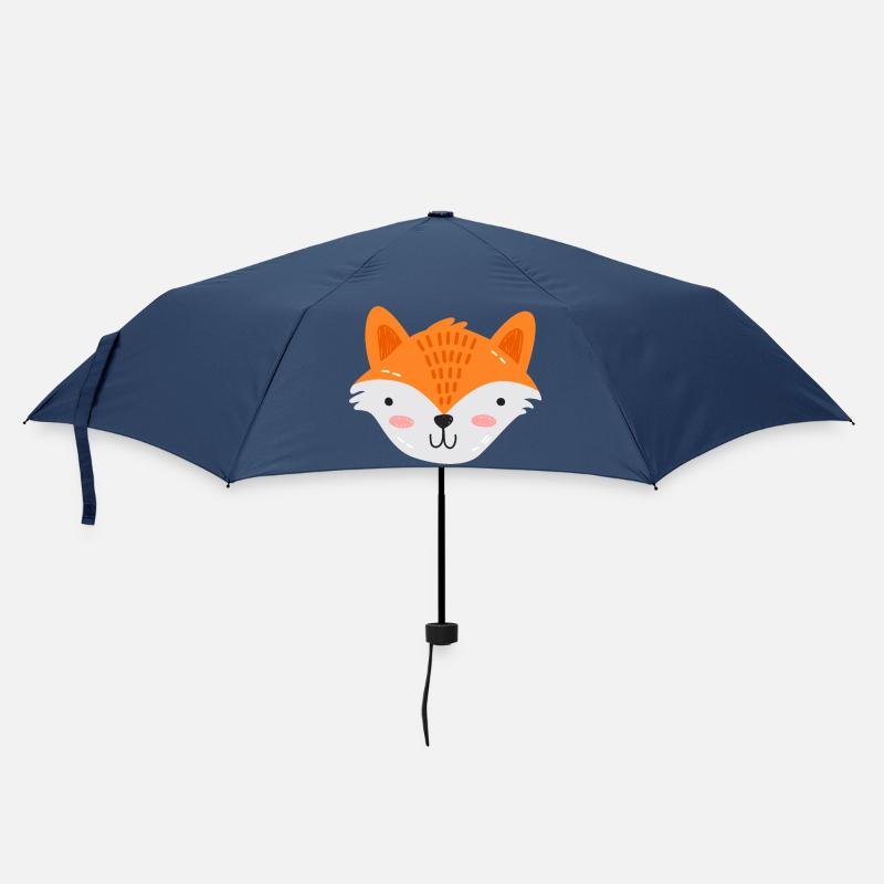 Süßer Fuchs Skandi Stil - Regenschirm (klein) - Navy