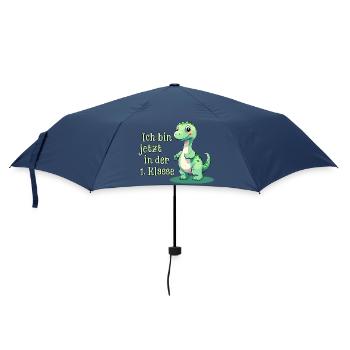 Premier jour d’école avec Baby Dino - Parapluie standard - marine - Devant