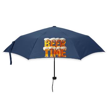 Beer Time – 3D Beer Glass Letters with Foam - Umbrella (small) - navy - Front