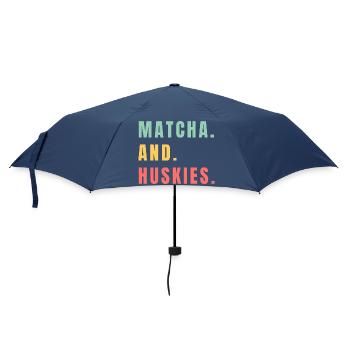 MATCHA ET HUSKIES - Parapluie standard - marine - Devant
