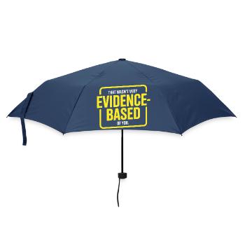 That Wasn't Evidence Based Medizin Labor Nerd Arzt - Regenschirm (klein) - Navy - Vorne