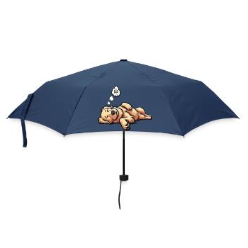 Golden Retriever Goldie Goldiebesitzer Goldies - Regenschirm (klein) - Navy - Vorne
