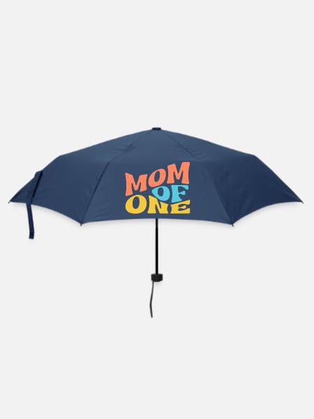 Mom of One - Regenschirm (klein) - Navy