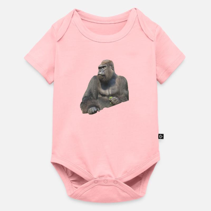 gorilla - Body à manches courtes Premium Bébé - rose