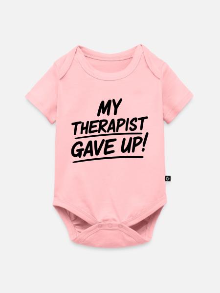 Mein Therapeut hat aufgegeben - Baby Premium Kurzarmbody - Rosa