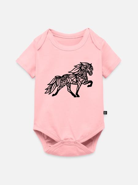 Mandala Tölter - Baby Premium Kurzarmbody - Rosa