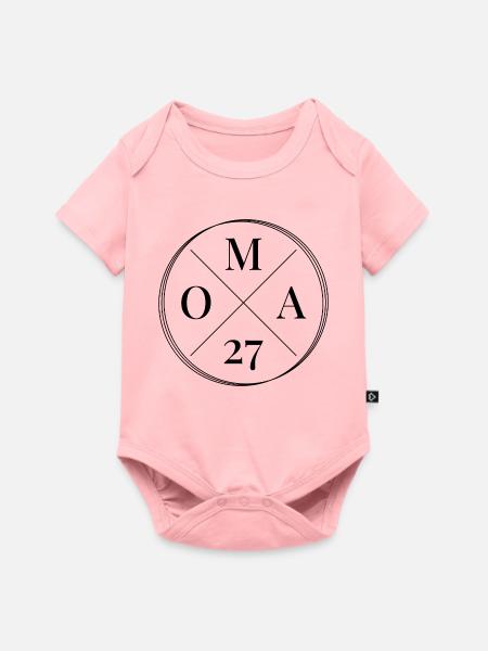 Oma 2027 - Baby Premium Kurzarmbody - Rosa