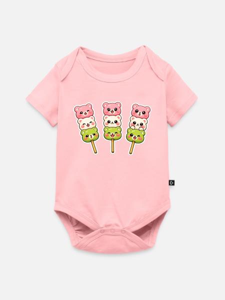 Kawaii Bear Dongo - Baby Premium Kurzarmbody - Rosa