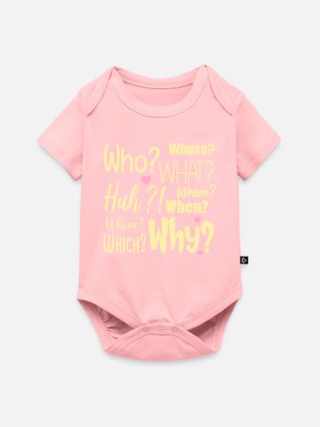 Ich habe Fragen - Baby Premium Kurzarmbody - Rosa