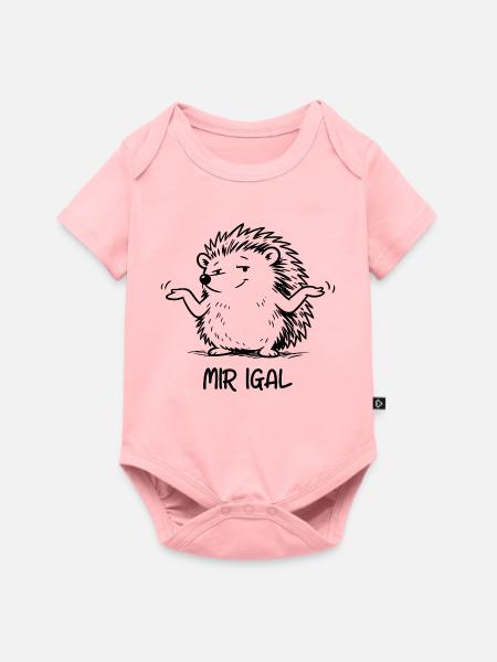 Igel egal - Mir igal - Baby Premium Kurzarmbody - Rosa