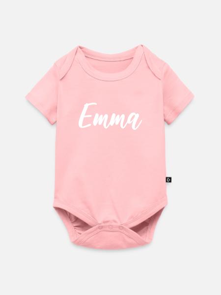 Emma - Baby Premium Kurzarmbody - Rosa