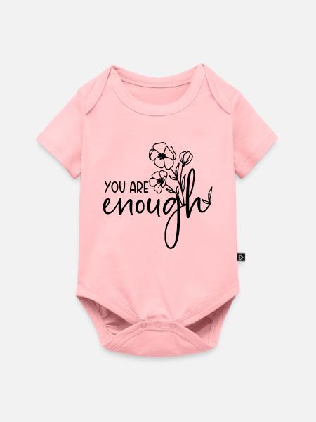 You are enough - Baby Premium Kurzarmbody - Rosa
