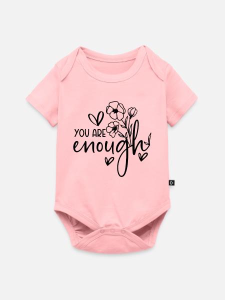 You are enough - Baby Premium Kurzarmbody - Rosa