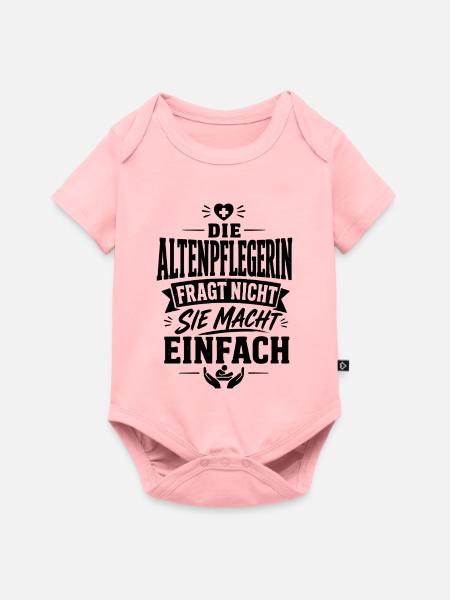 Altenpflegerin - Baby Premium Kurzarmbody - Rosa