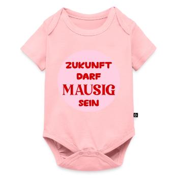 Mausige Zukunft - Baby Premium Kurzarmbody - Rosa - Vorne