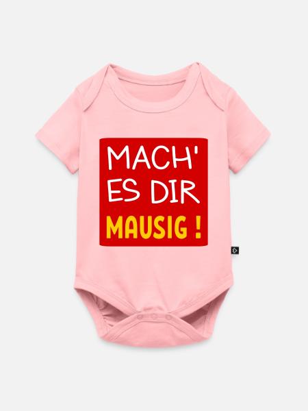 MAUSIGES LEBEN LEBENSMOTTO - Baby Premium Kurzarmbody - Rosa