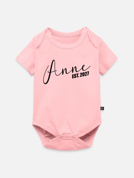 Türkische Mama Anne 2027 - Baby Premium Kurzarmbody - Rosa