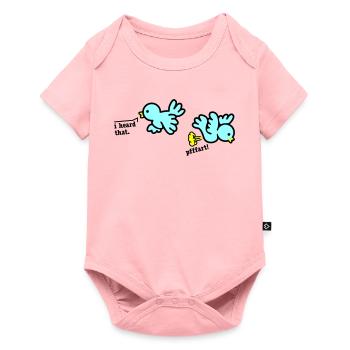 when birds fart - Baby Premium short-sleeve bodysuit - rose - Front