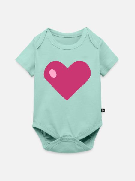 Schenk mir dein Herz - Baby Premium Kurzarmbody - Mint