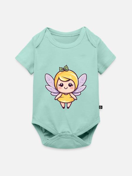 Fee Niedlich Märchen - Baby Premium Kurzarmbody - Mint 
