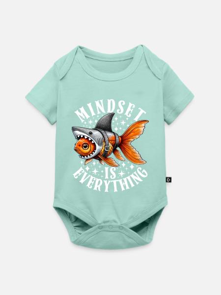 Mindset Is Everything Motivational Inspirational - Baby Premium Kurzarmbody - Mint