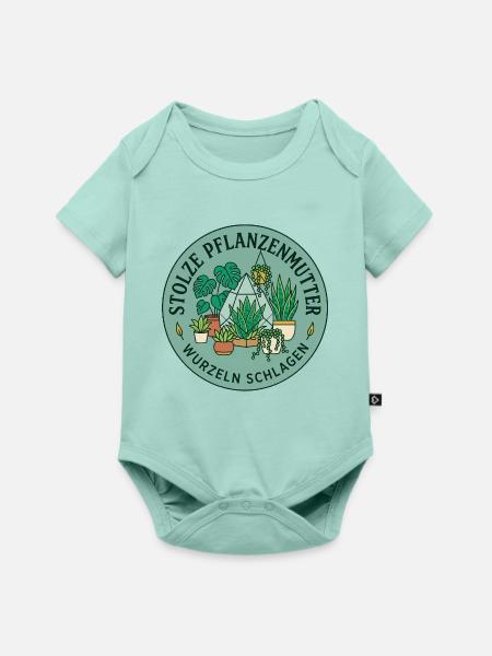 Grüne Wurzeln schlagen - Baby Premium Kurzarmbody - Mint