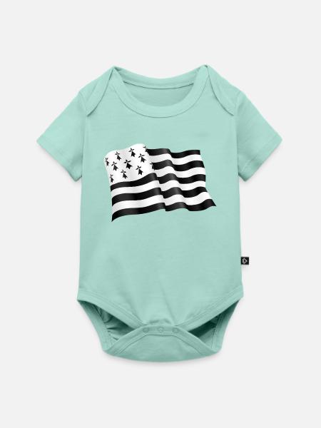Bretonische Flagge - Baby Premium Kurzarmbody - Mint