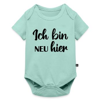 Ich bin neu hier - Baby Premium Kurzarmbody - Mint  - Vorne