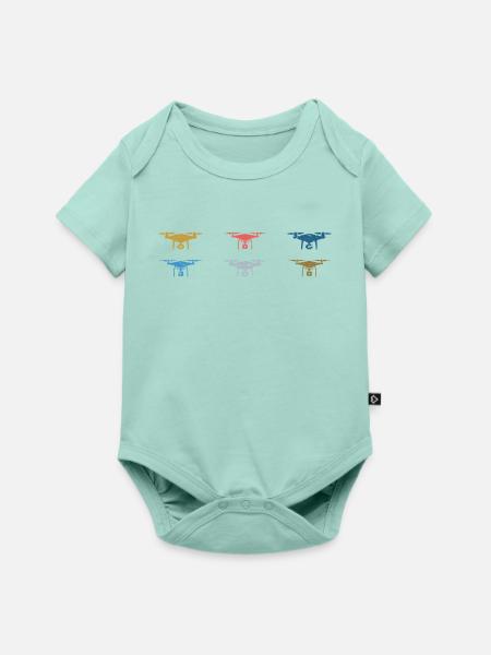Herzschlag Drohne Drohnen - Baby Premium Kurzarmbody - Mint 