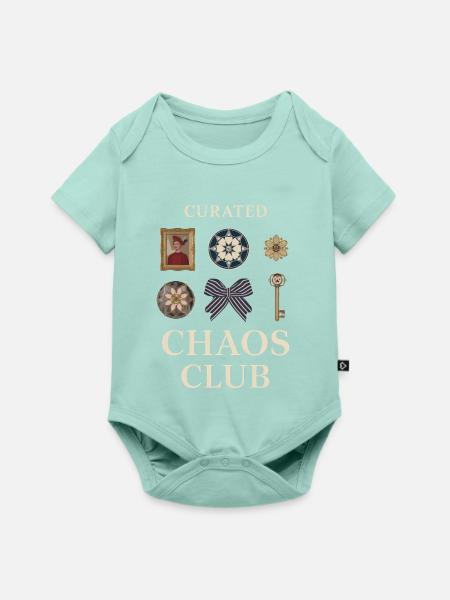 Curated Chaos Club Motifs - Baby Premium Kurzarmbody - Mint