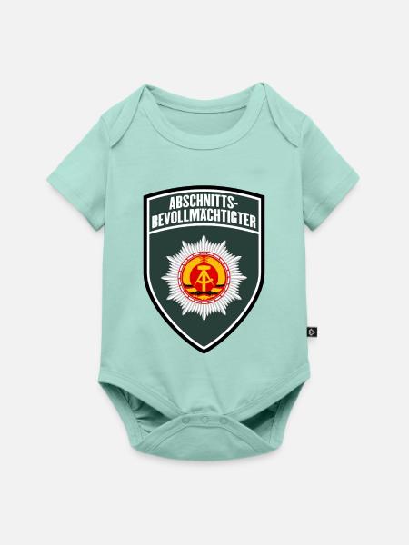 Volkspolizei Abschnittsbevollmächtigter Abzeichen - Baby Premium Kurzarmbody - Mint 