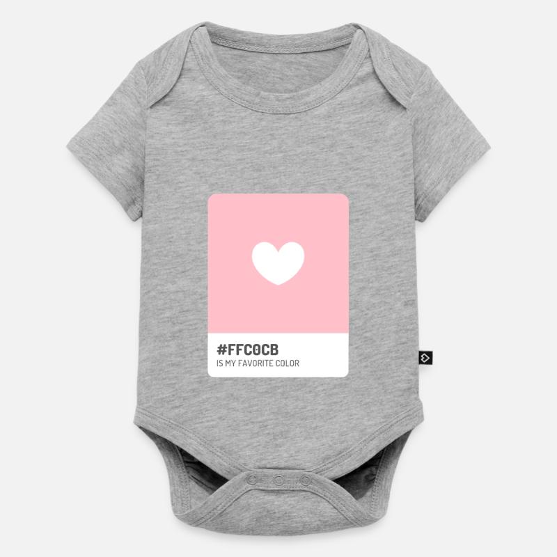 FFCOCB - Body à manches courtes Premium Bébé - gris chiné