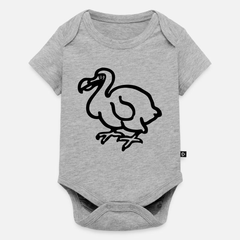 Dodo - Body à manches courtes Premium Bébé - gris chiné