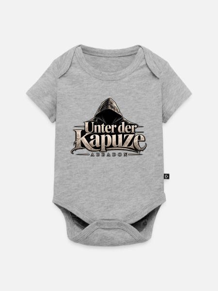 Unter der Kapuze – ABBADON - Baby Premium Kurzarmbody - Grau meliert