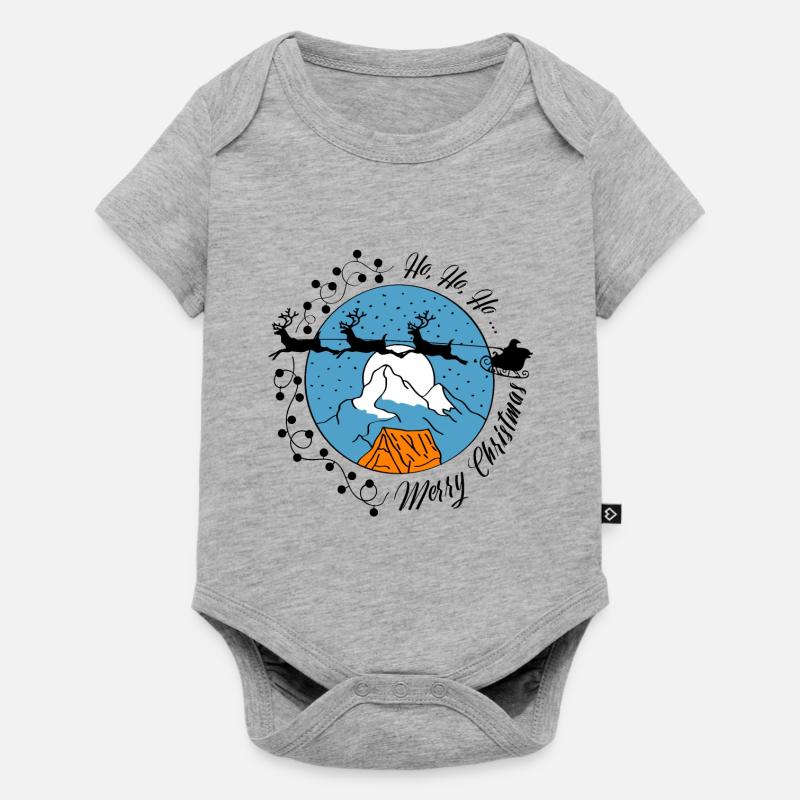 aventure santa || || de Noël Aventure - Body à manches courtes Premium Bébé - gris chiné