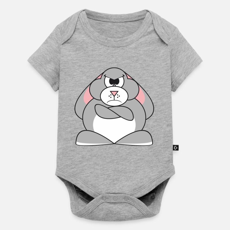 Sulk bunny - Body à manches courtes Premium Bébé - gris chiné