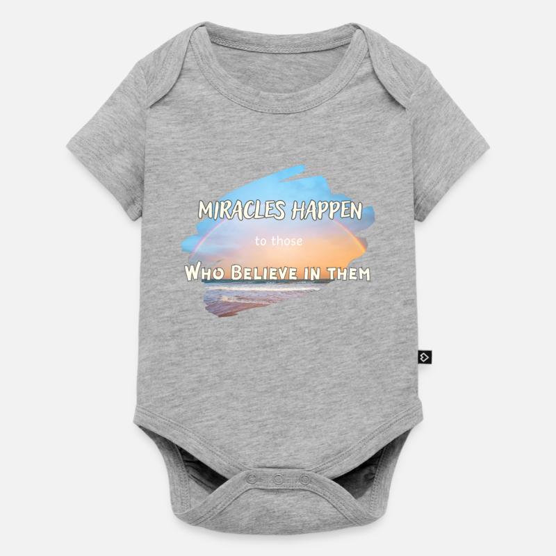 Miracles - Body à manches courtes Premium Bébé - gris chiné