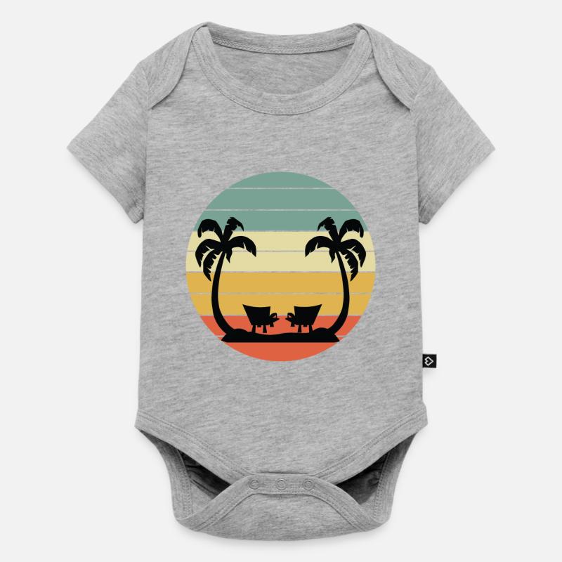 Vacances d'été - Body à manches courtes Premium Bébé - gris chiné