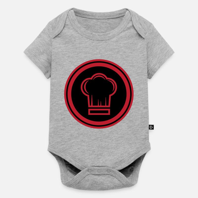 Chef chapeau de chef - Body à manches courtes Premium Bébé - gris chiné