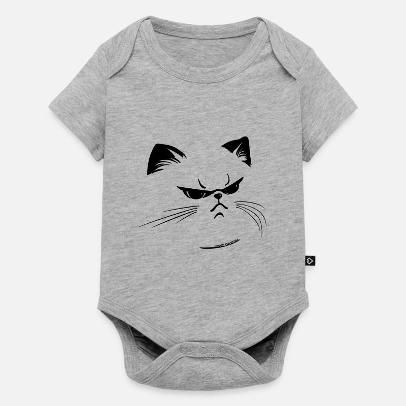 Grumpy or not? - Baby Premium short-sleeve bodysuit - heather grey