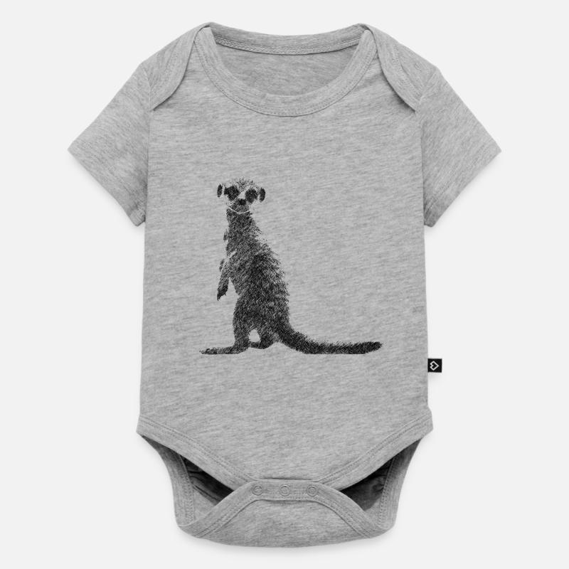 suricate - Body à manches courtes Premium Bébé - gris chiné