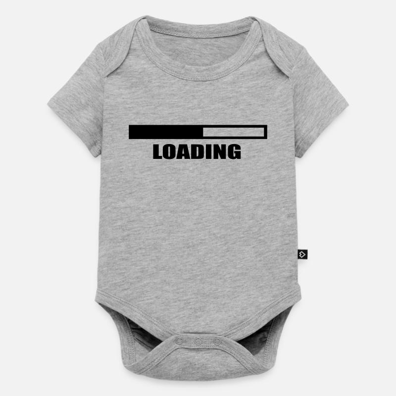 loading - Baby Premium short-sleeve bodysuit - heather grey