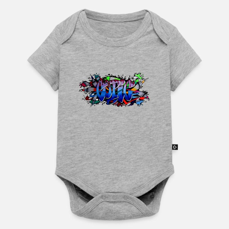 Graffiti - Body à manches courtes Premium Bébé - gris chiné