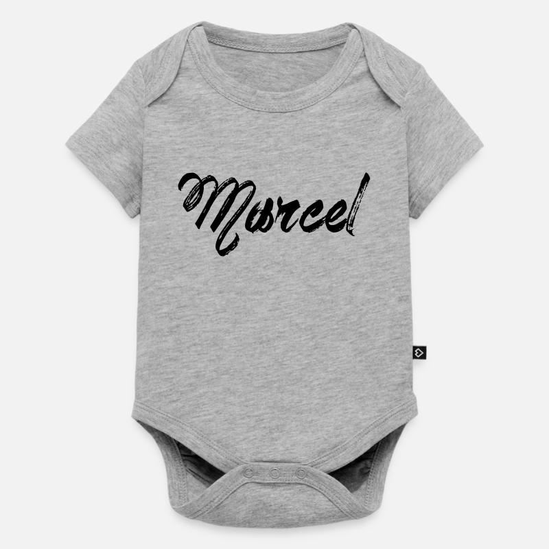 Marcel - Baby Premium short-sleeve bodysuit - heather grey