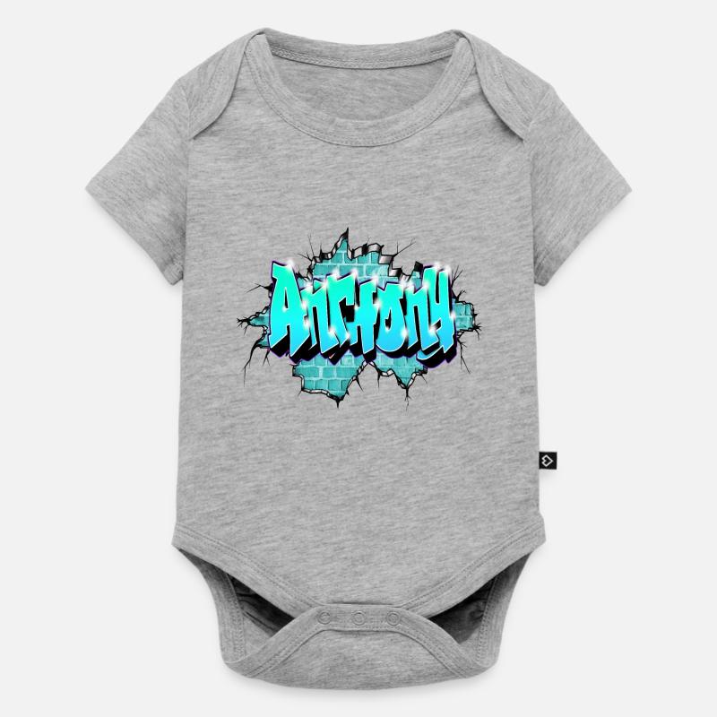 Anthony Graffiti name By max le Tagueur - Body à manches courtes Premium Bébé - gris chiné