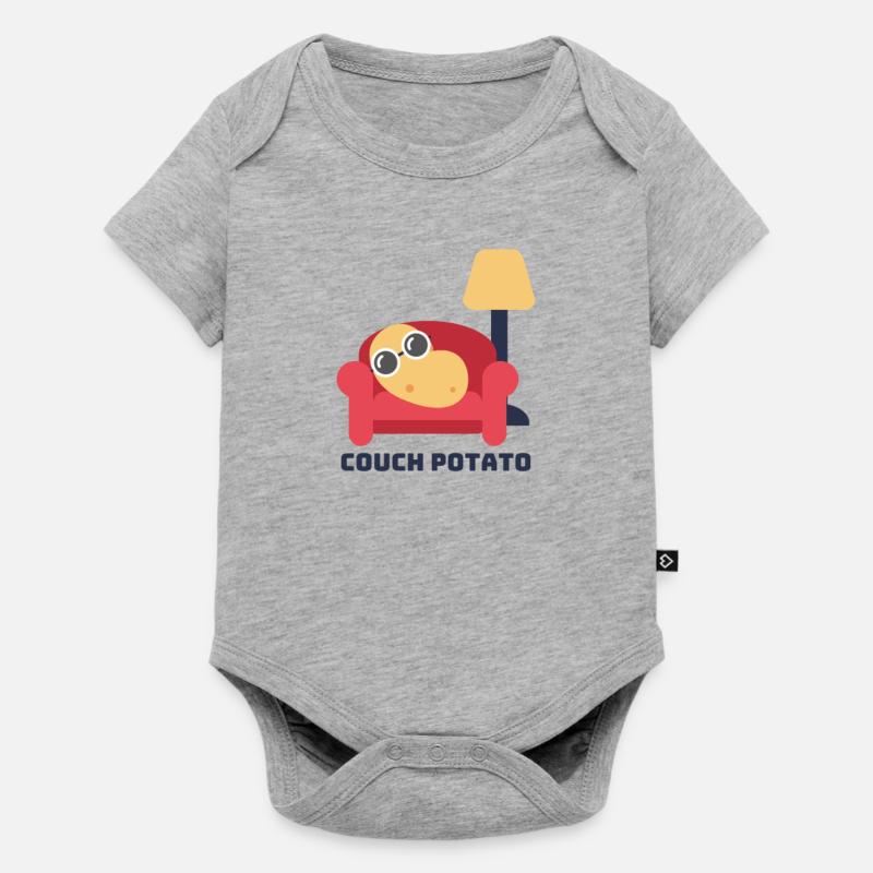 Patate de sofa - Body à manches courtes Premium Bébé - gris chiné